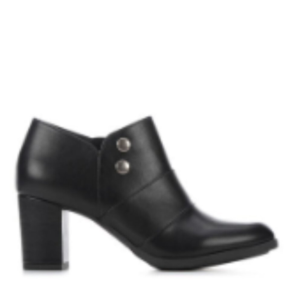 Easy Street Leilani Black Ankle Booties Size 8.5 Block Heel – Worn Once